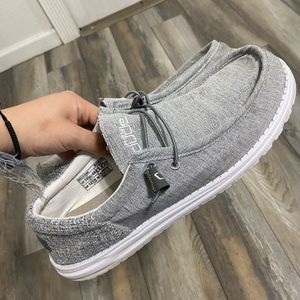 hey dudes grey/white